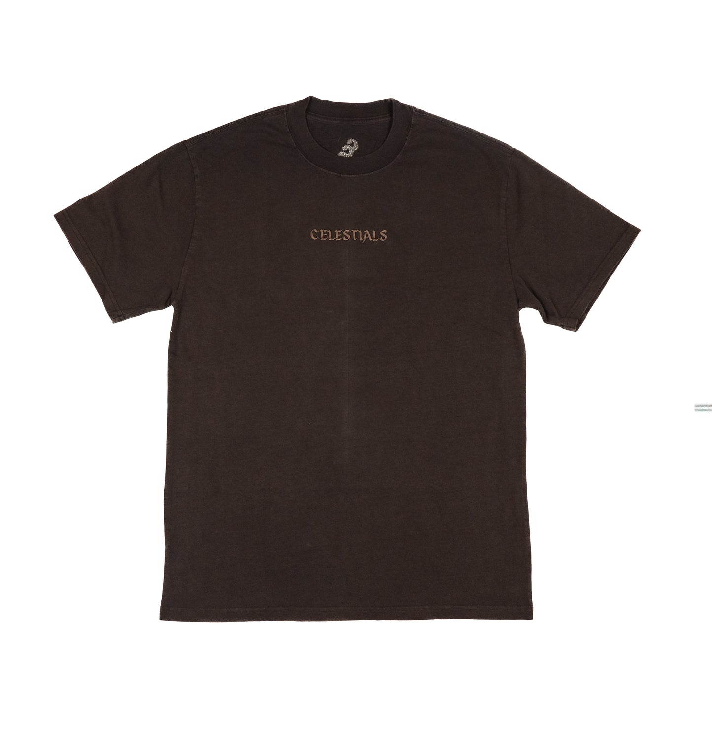 CELESTIALS Embroidered Tee Brown