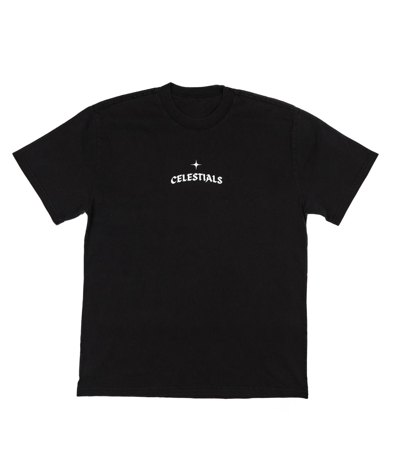 CELESTIALS Faded Black Heavyweight Tee