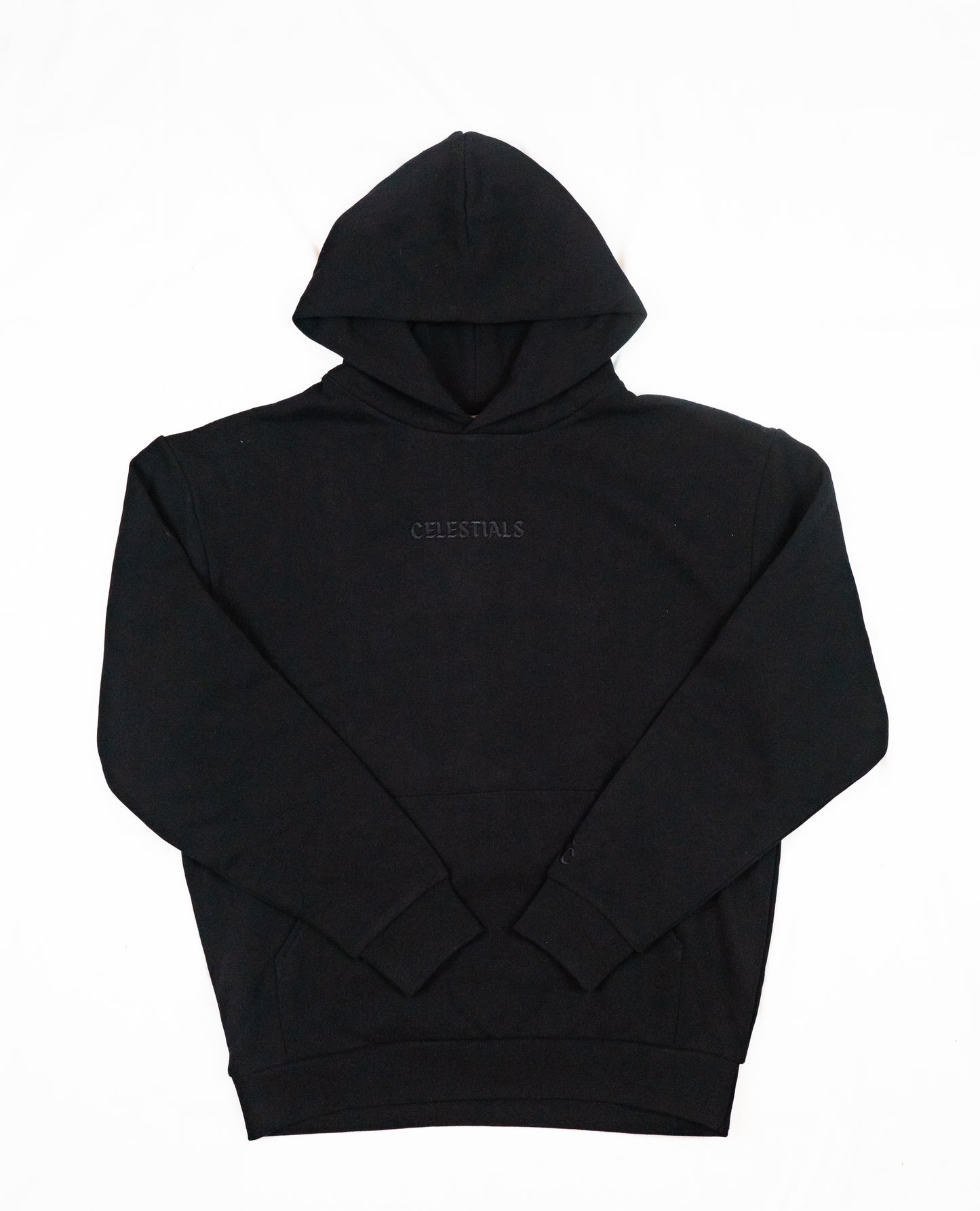 CELESTIALS Embroidered Hoodie Black