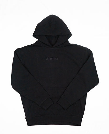 CELESTIALS Embroidered Hoodie Black