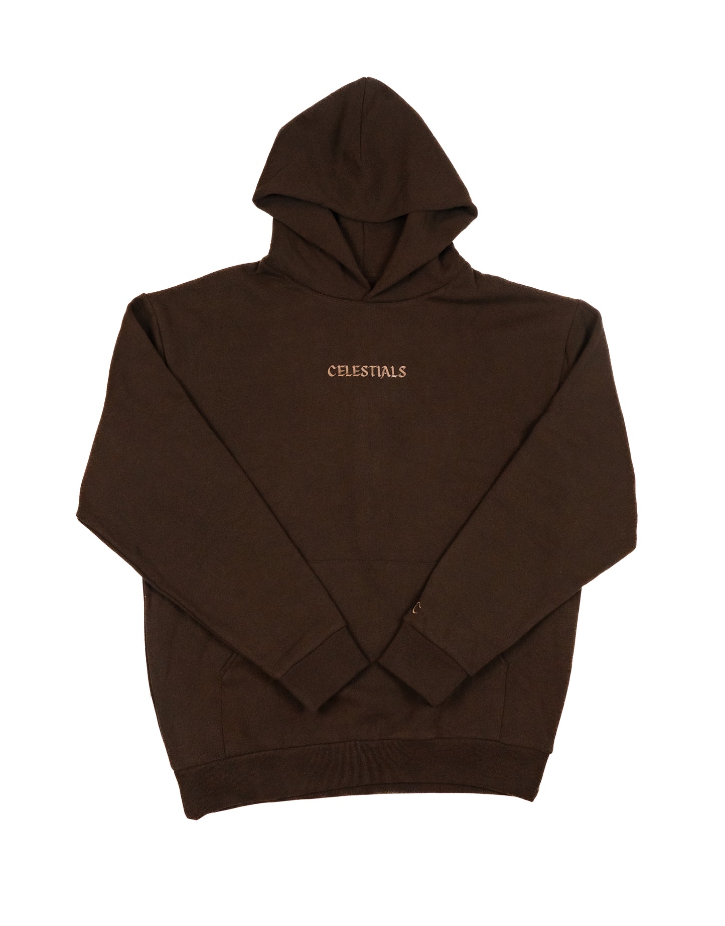 CELESTIALS Embroidered Hoodie Brown