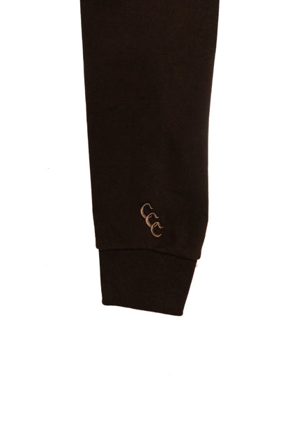 CELESTIALS Embroidered Hoodie Brown