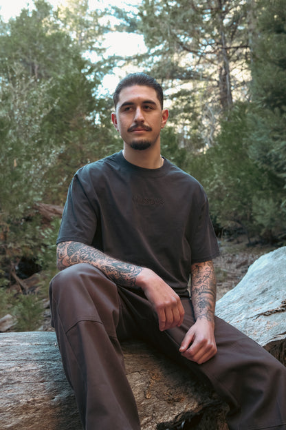 CELESTIALS Embroidered Tee Black