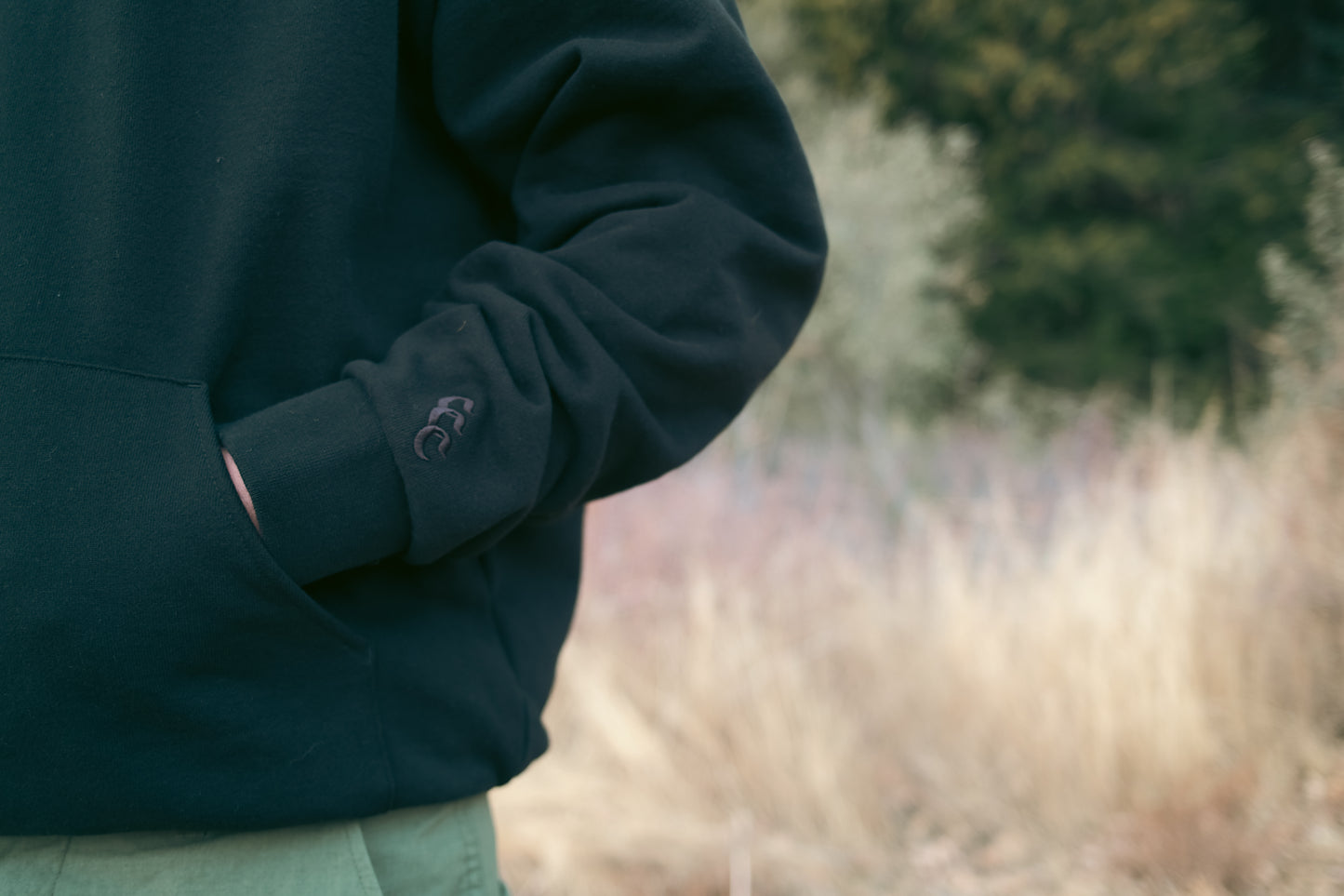 CELESTIALS Embroidered Hoodie Black